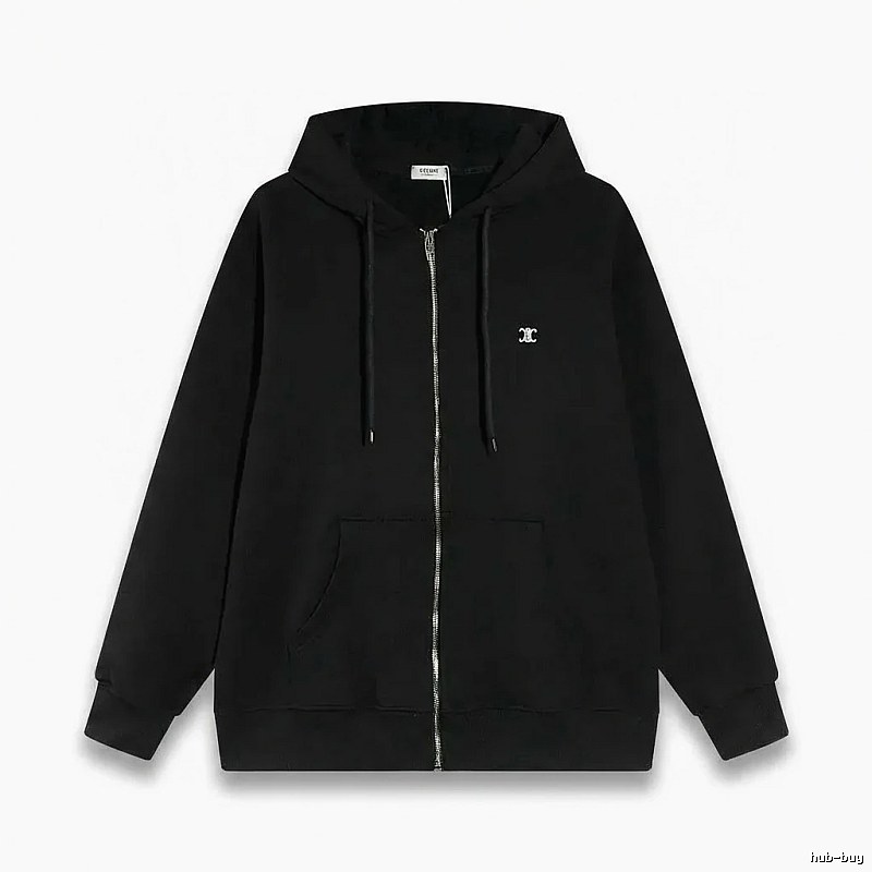 CELINE's classic black hoodie