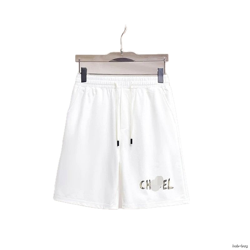 Chanel Printed Casual Style White Sports Shorts