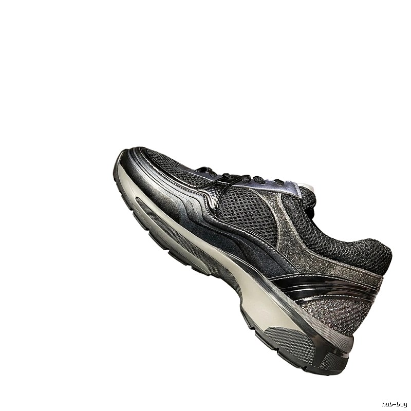 Chanel sporty grey and black sneakers