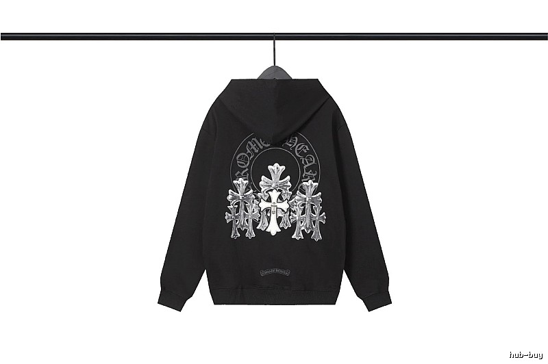 Chrome Hearts 2089-72 Black Cross Graphic Hoodie Easy Pairing