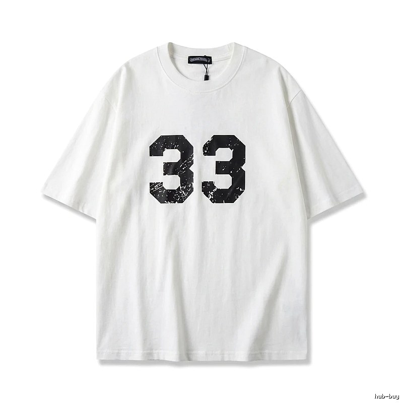 Chrome Hearts American-style digital wind white T-shirt