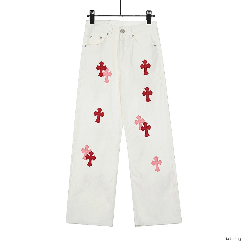 Chrome Hearts Casual Graphic jeans Light Denim Jeans for Streetwear Looks