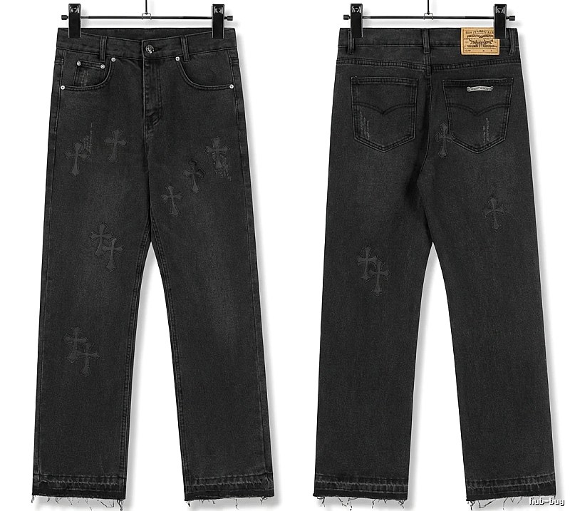 Chrome Hearts Cross Dark Jeans