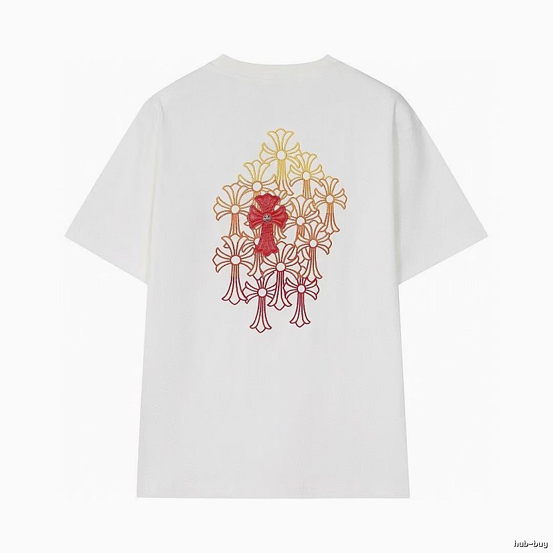 Chrome Hearts Cross Series Street Style White Short-sleeve T-shirt