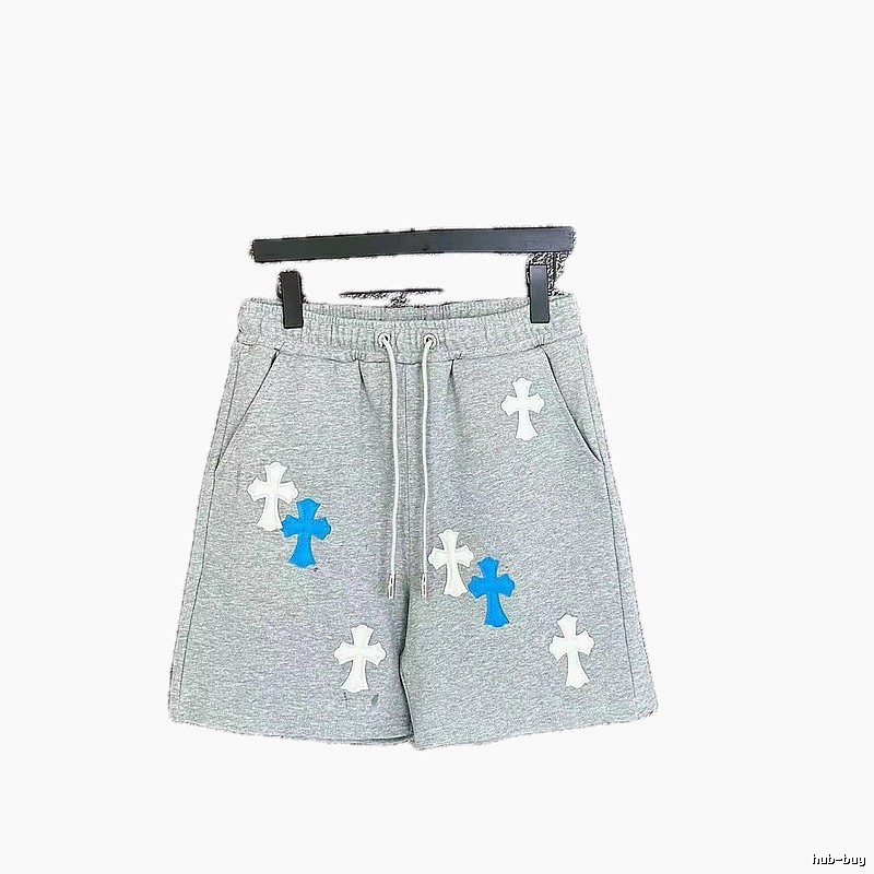 Chrome Hearts Cross Trendy Brand Grey Shorts