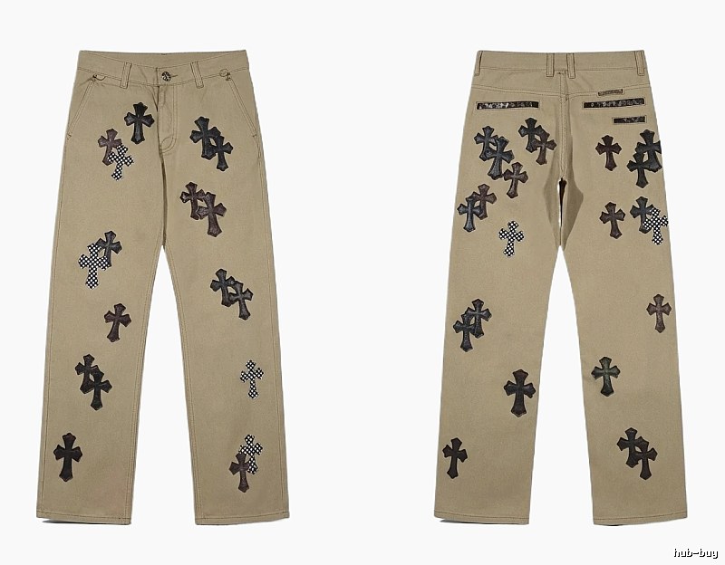 Chrome Hearts Cross Vintage Khaki Pants