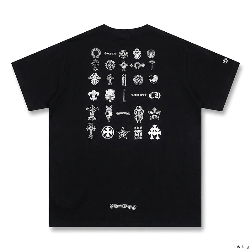 Chrome Hearts dark style black T-shirt
