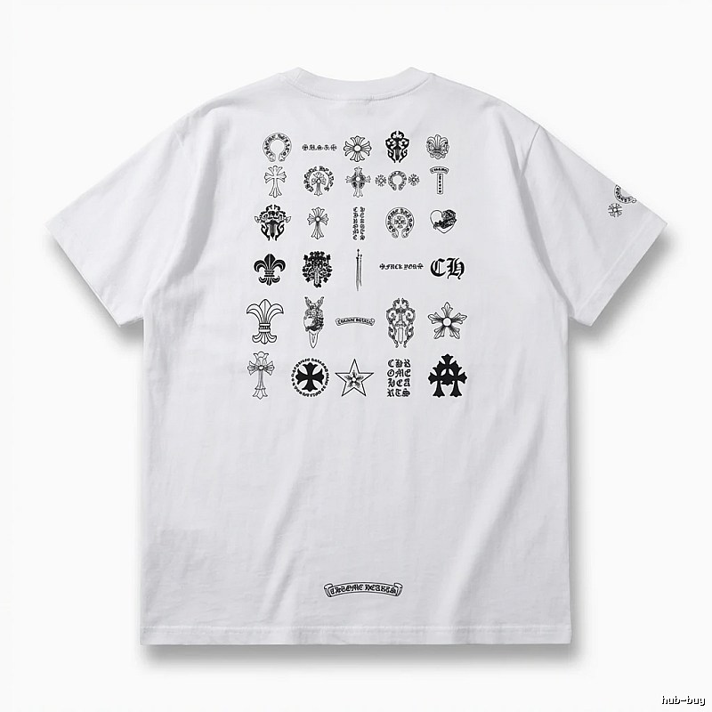 Chrome Hearts Dark Style White T-shirt