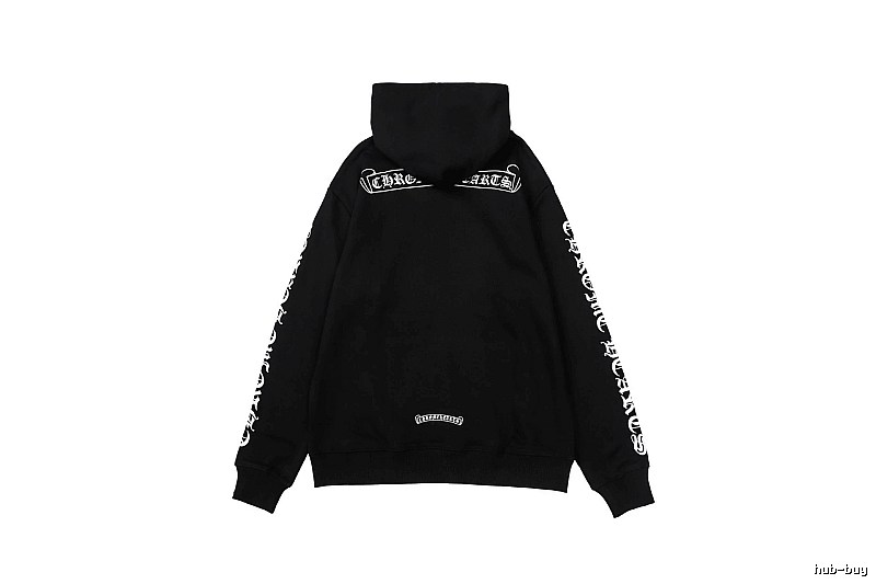 Chrome Hearts Statement Cross graphic hoodie Black Blue Cross for Outdoor Plans