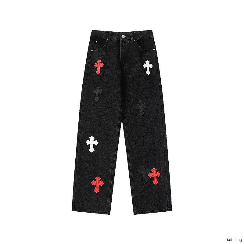 Chrome Hearts Urban Graphic jeans Light Denim Jeans with Casual Appeal