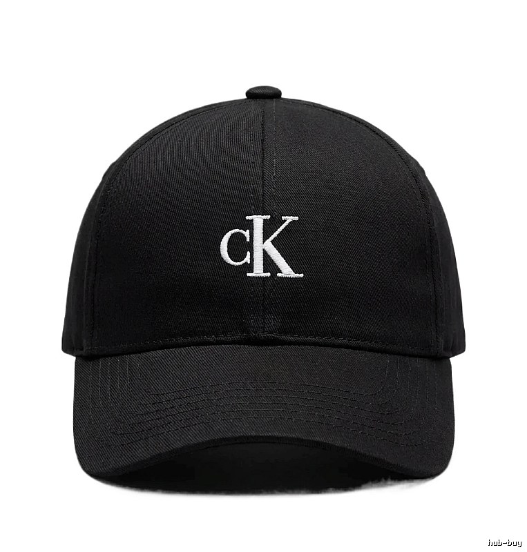 CK minimalist style black baseball cap
