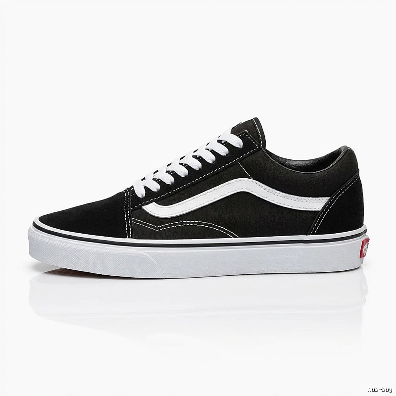Classic black and white trendy shoes of Vans