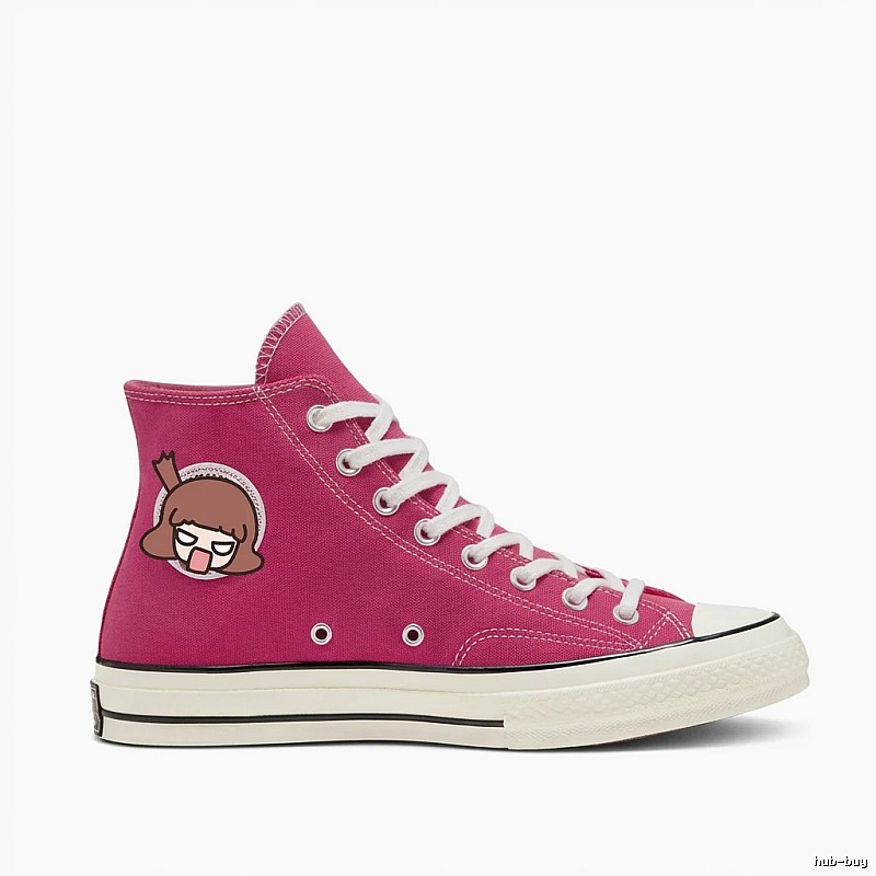 Converse Cartoon Cool Style Rose Red Shoes