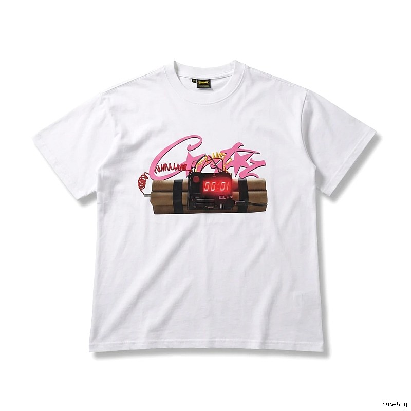 Corteiz Explosive Style White T-shirt