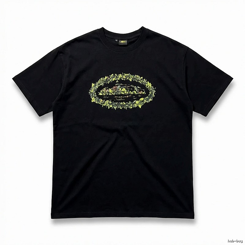 Corteiz Printed Trendy Black T-shirt