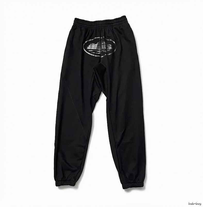 Corteiz printed trendy brand style black pants