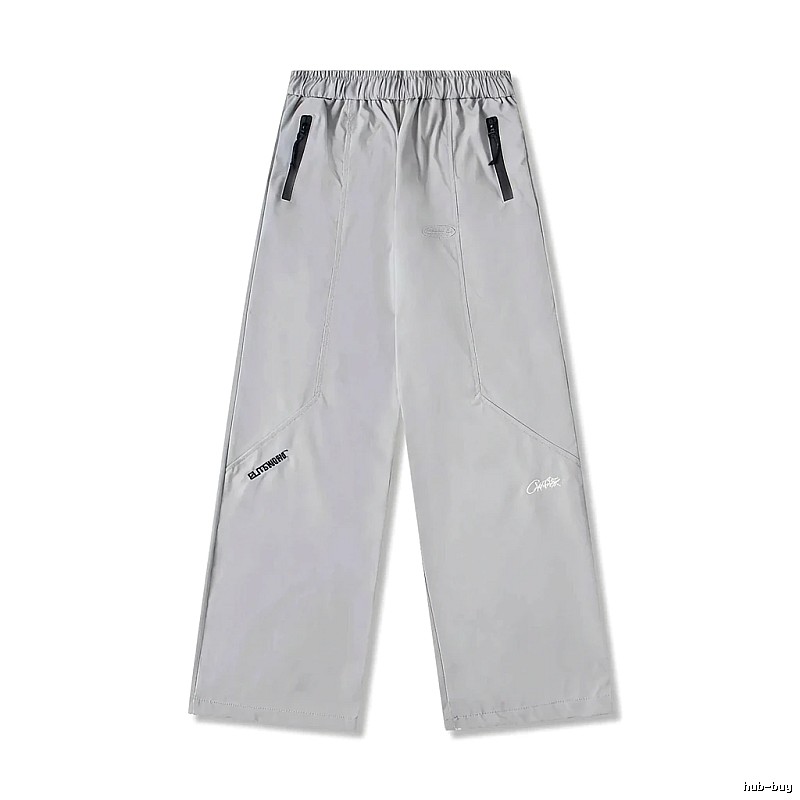 Corteiz Workwear Style Light Grey Trousers