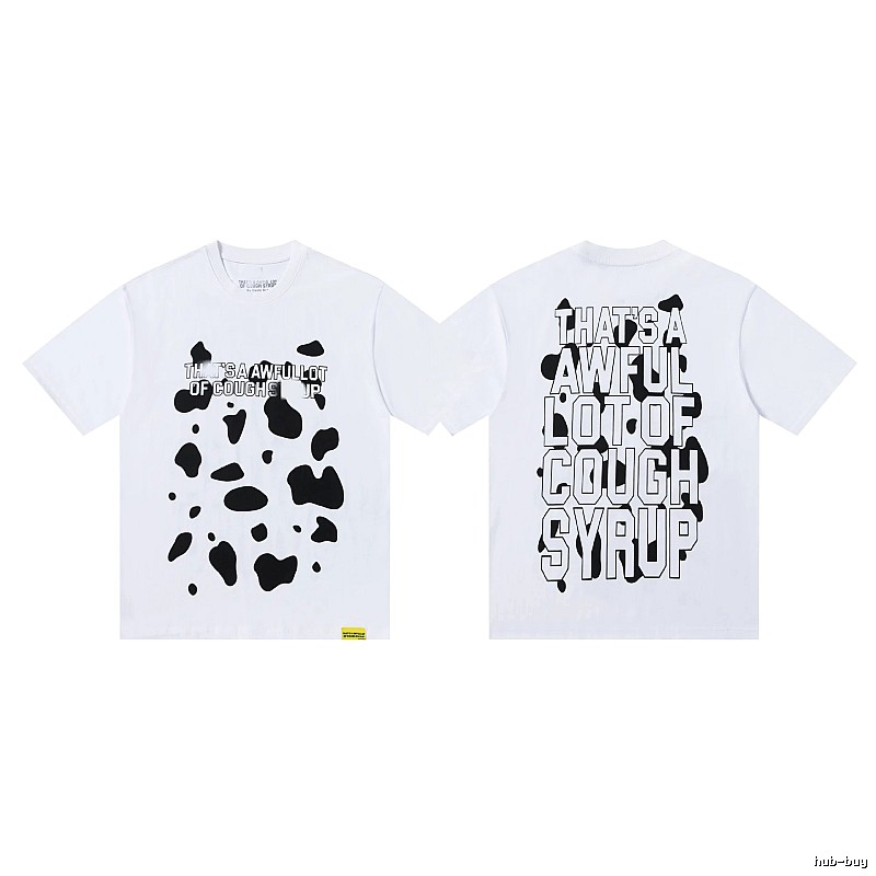 COUGH SYRUP Print Street Style White T-Shirt