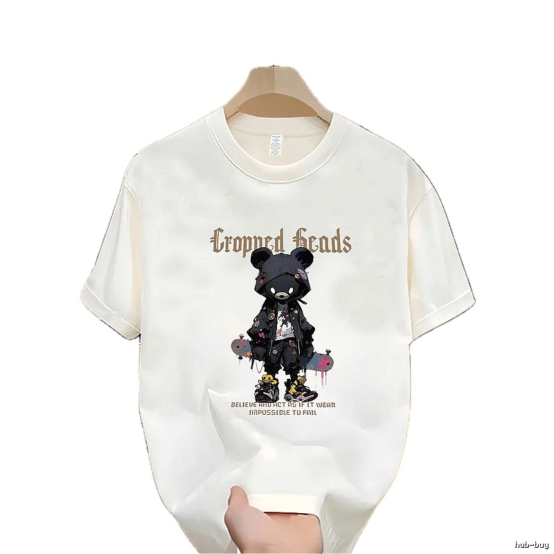 Cropned Heads Trendy & Cool Bear Off-white T-shirt