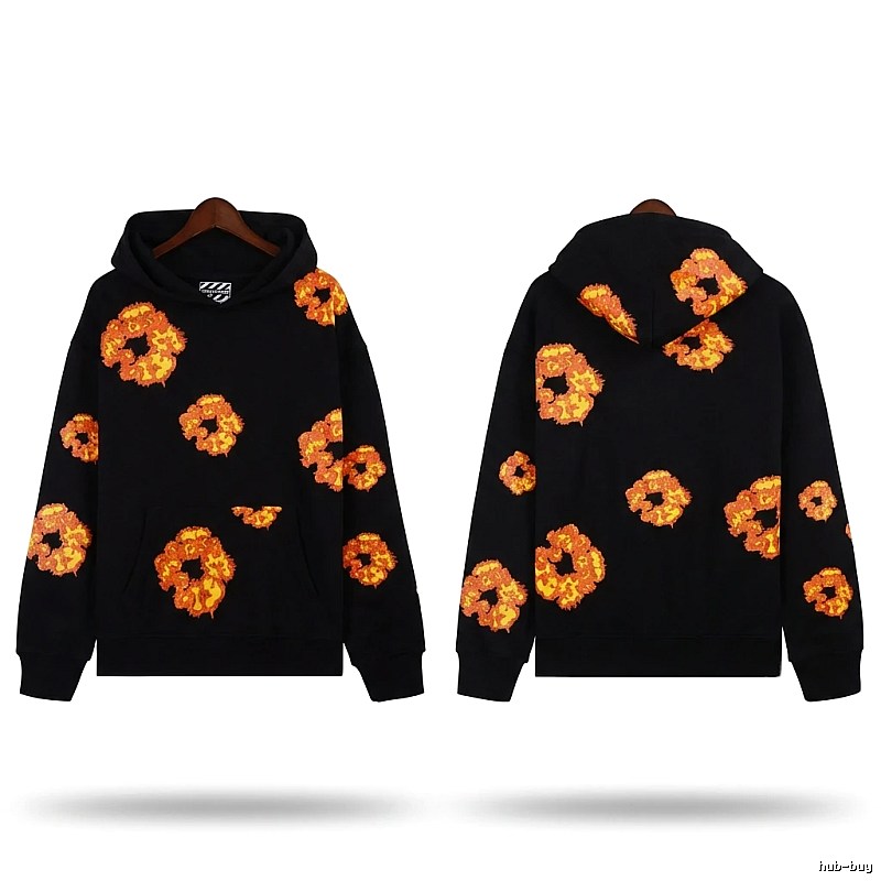 DENIM TEARS Flame Wind Black Sweatshirt
