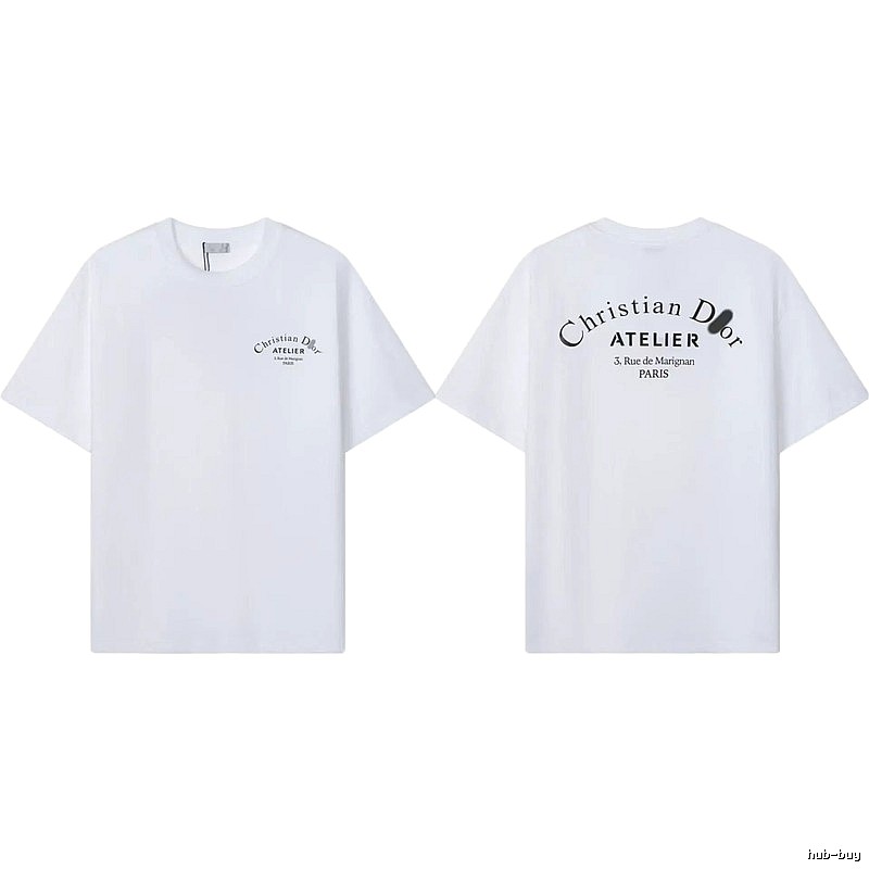 Dior Atelier Minimalist Style White T-Shirt