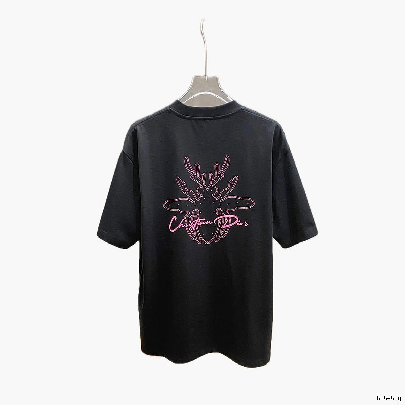 Dior Christmas-style black T-shirt
