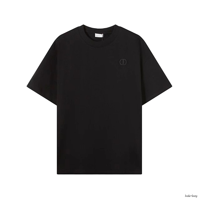 Dior Classic Collection Minimalist Style Black T-Shirt