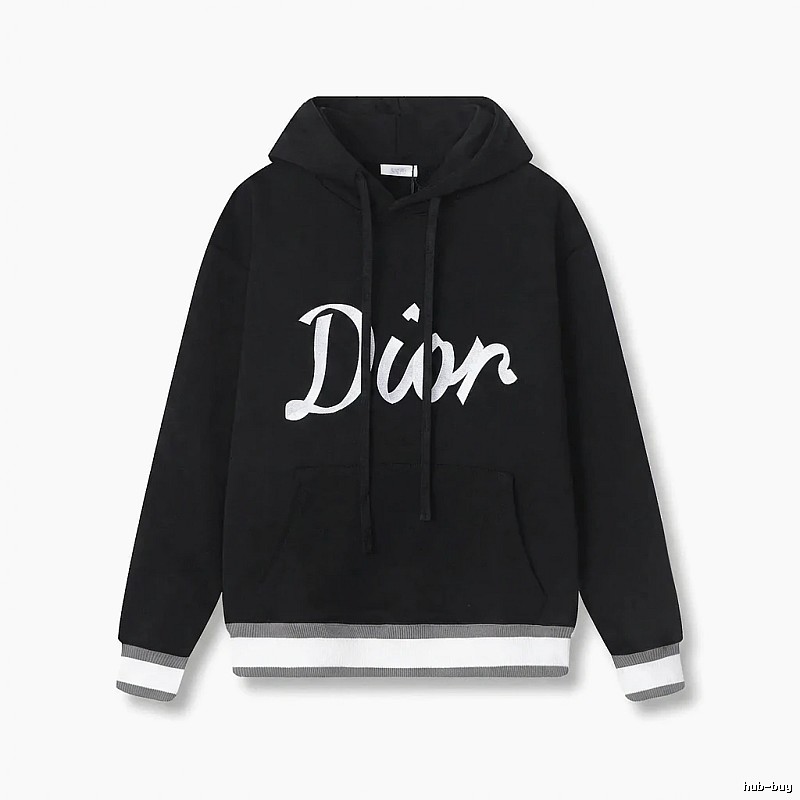 Dior letter-style black sweatshirt