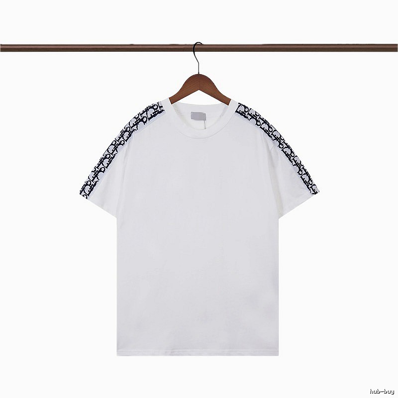 Dior Monogram Logo Tape Casual White T-Shirt