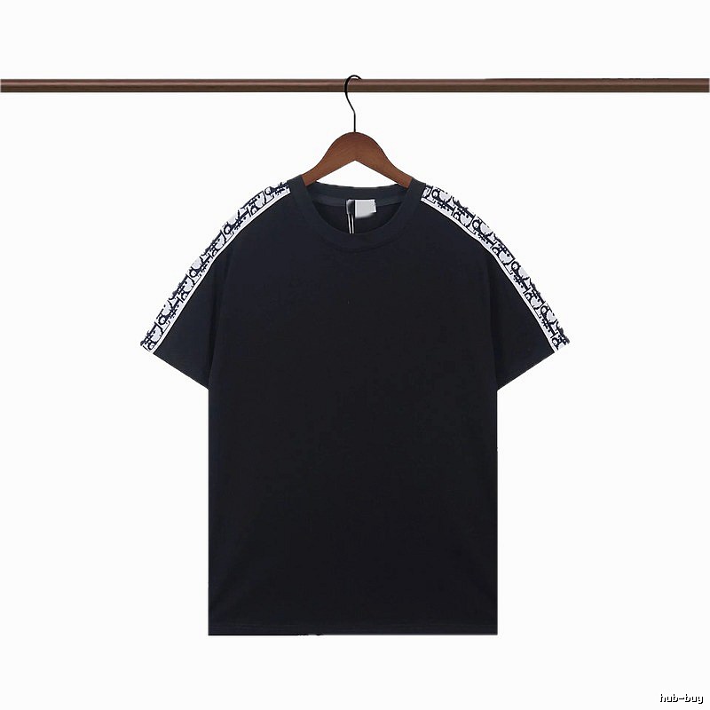 Dior Monogram Webbing Cool Street Style Black T-Shirt