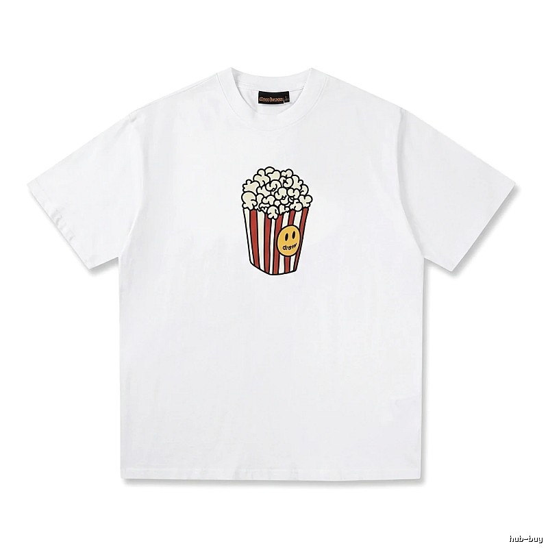 DREW Popcorn Print White T-shirt