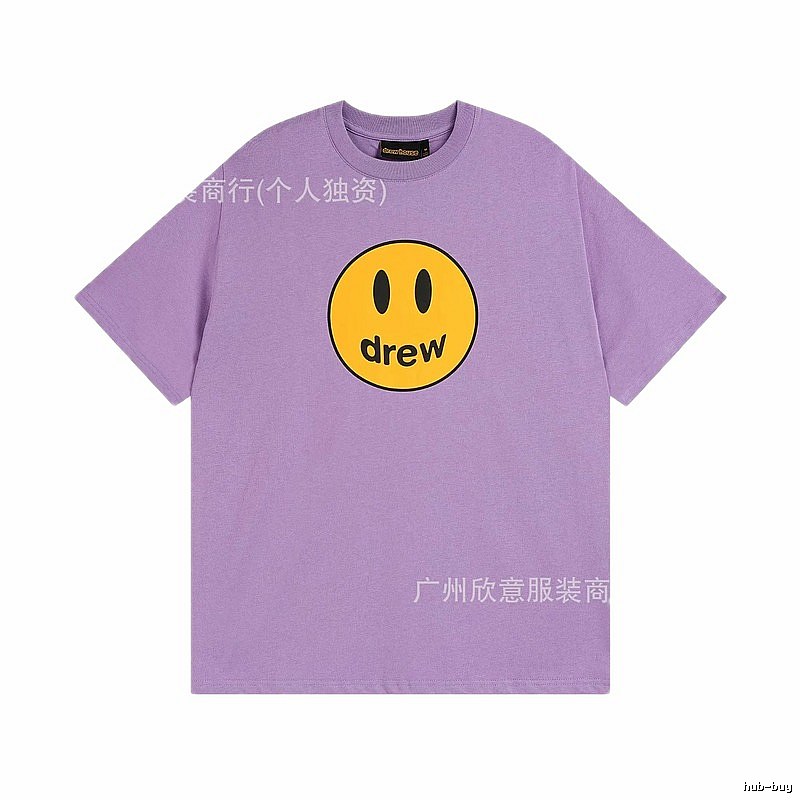 DREW Smile Street Style Purple Short Sleeve T-shirt