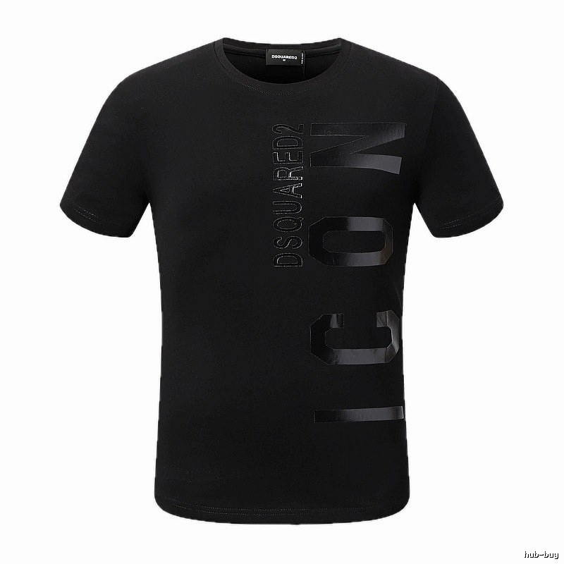 DSQUARED2 ICON Streetwear Black Short-sleeve T-shirt