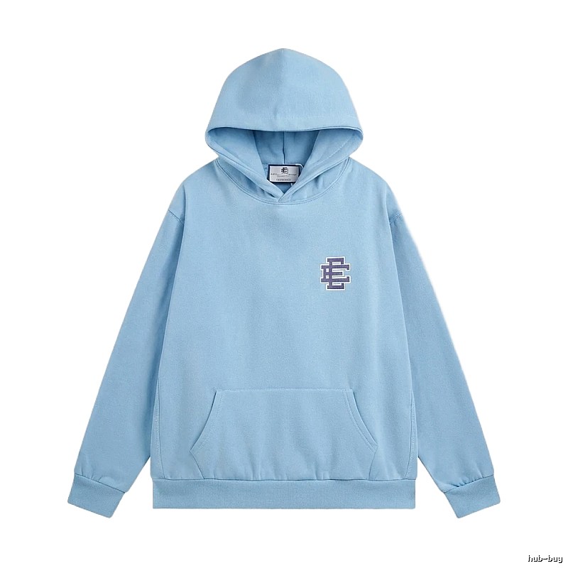 Eric Emanuel Classic Simple Style Blue Hoodie