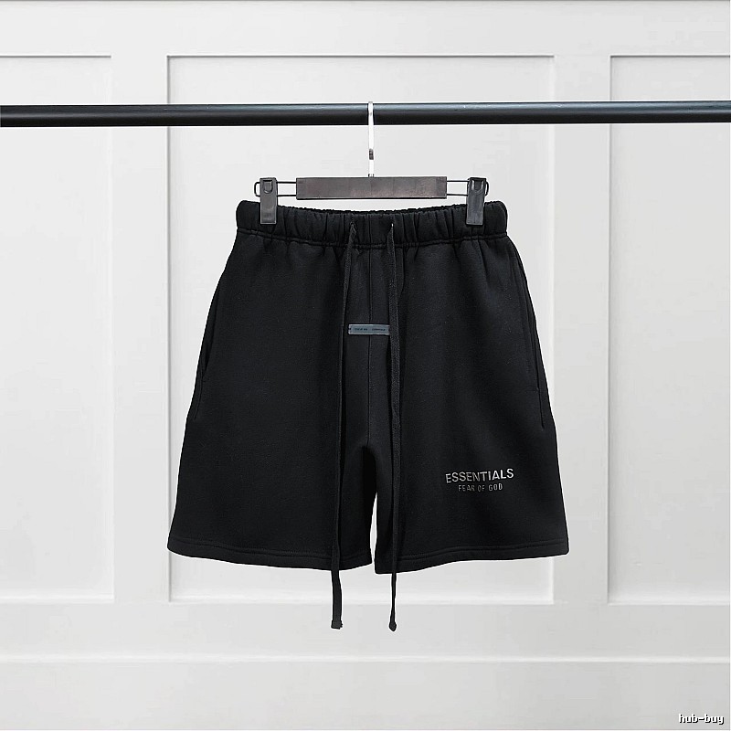 ESSENTIALS Basic Black Shorts