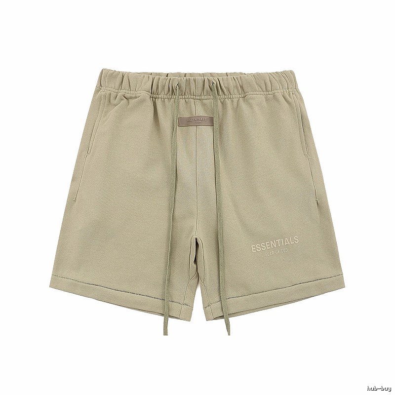ESSENTIALS Basic Khaki Shorts
