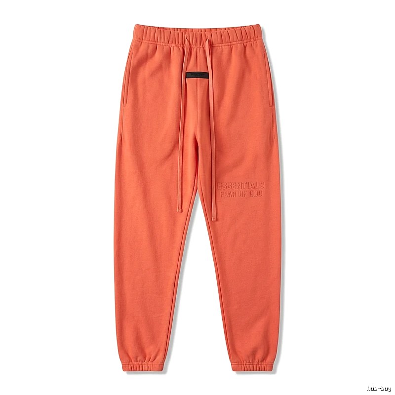 ESSENTIALS Basic Orange Sweatpants