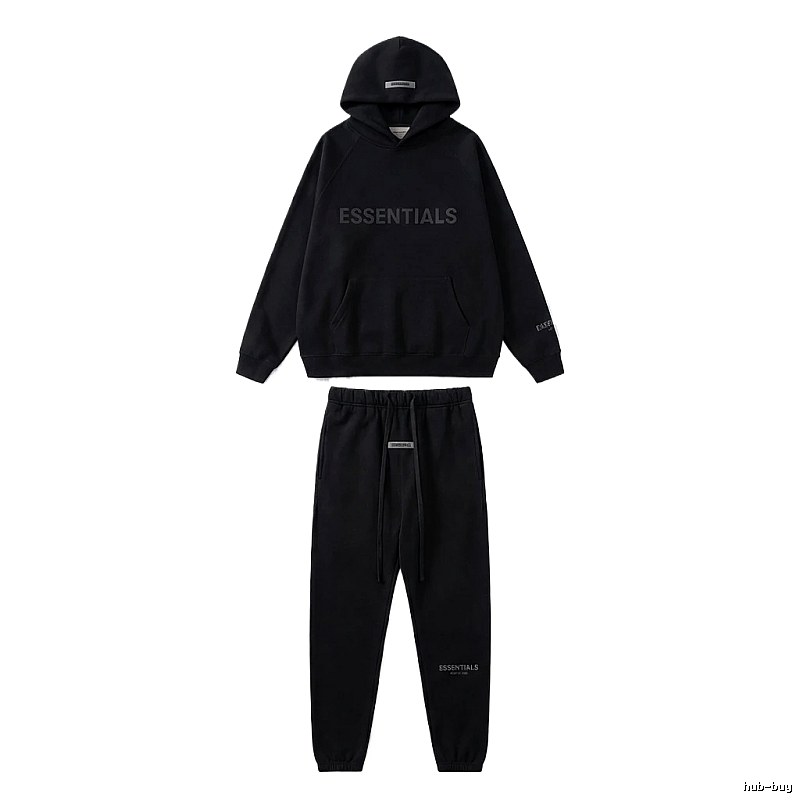 ESSENTIALS casual style black suit