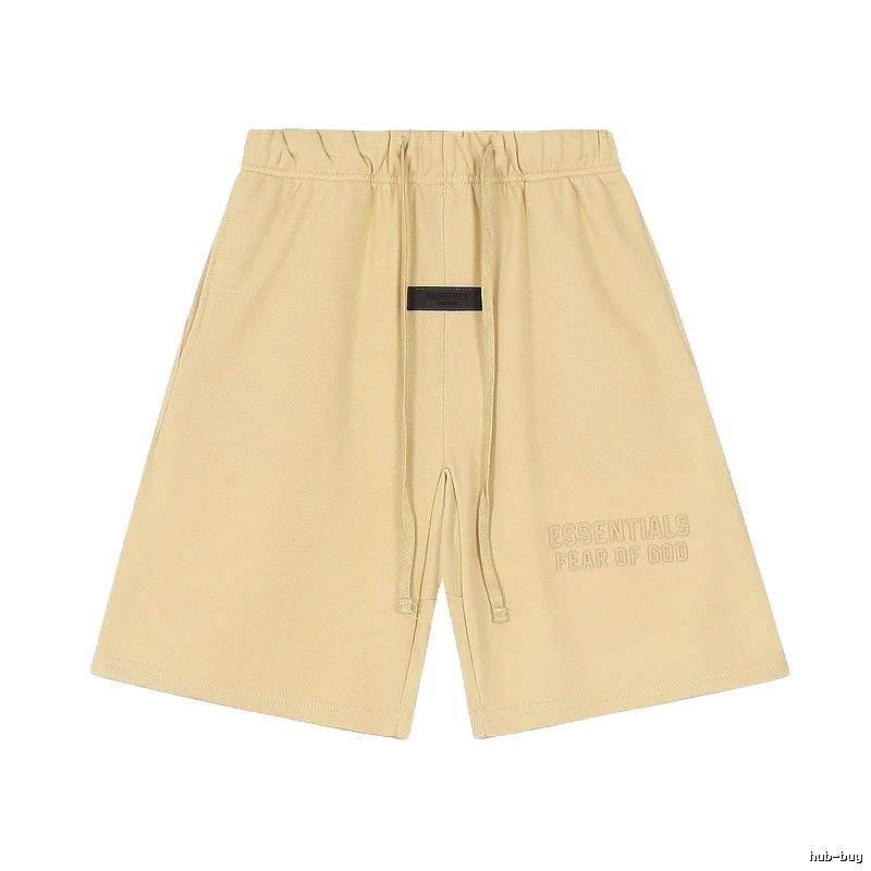 ESSENTIALS minimalist khaki shorts
