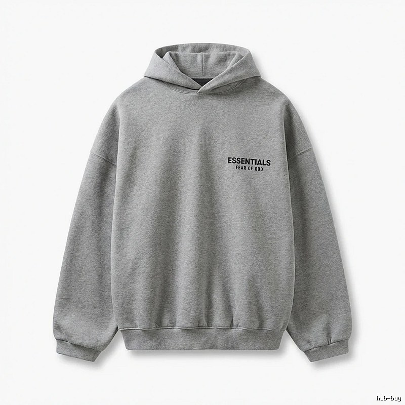ESSENTIALS minimalist light gray sweatshirt
