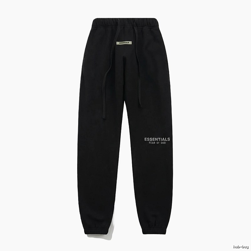 ESSENTIALS minimalist style black sweatpants