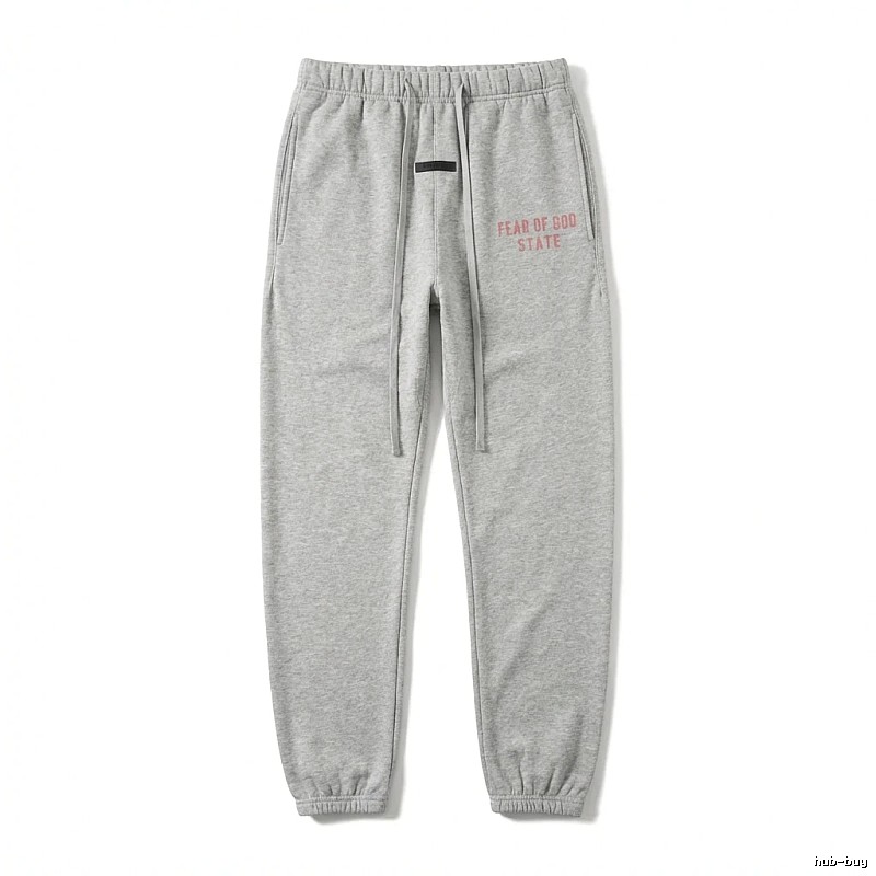 ESSENTIALS minimalist style grey sweatpants