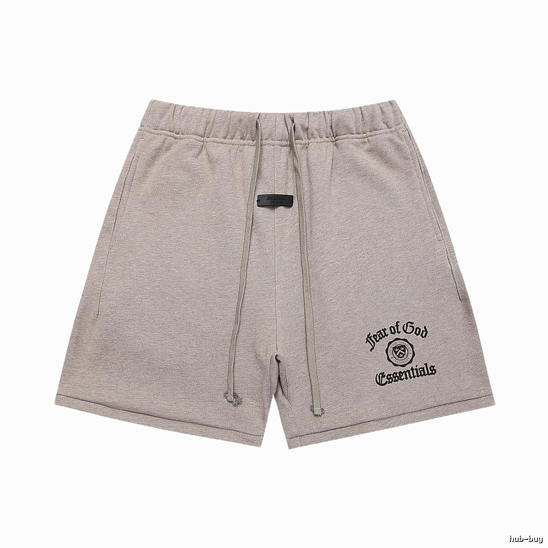 ESSENTIALS minimalist style light gray shorts