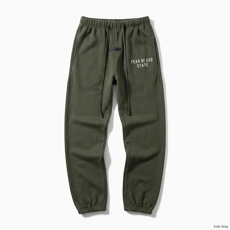 ESSENTIALS Minimalist Style Military Green Sweatpants