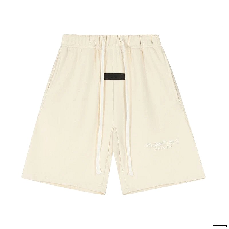 ESSENTIALS minimalist style off-white shorts