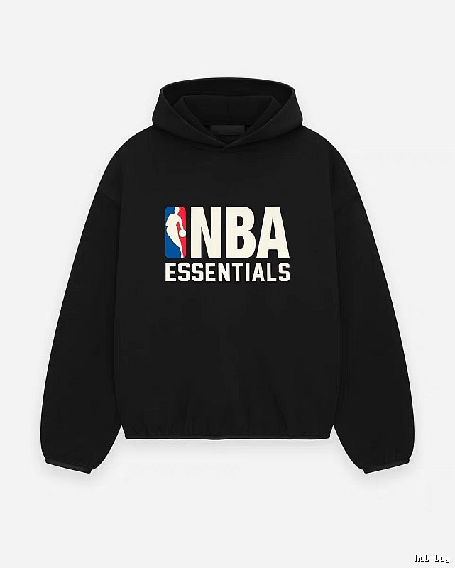 ESSENTIALS NBA-style black hoodie