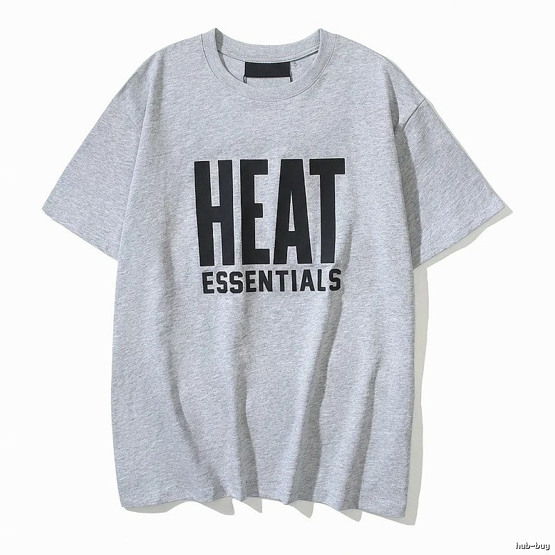 ESSENTIALS Simple Gray Short-sleeve Shirt