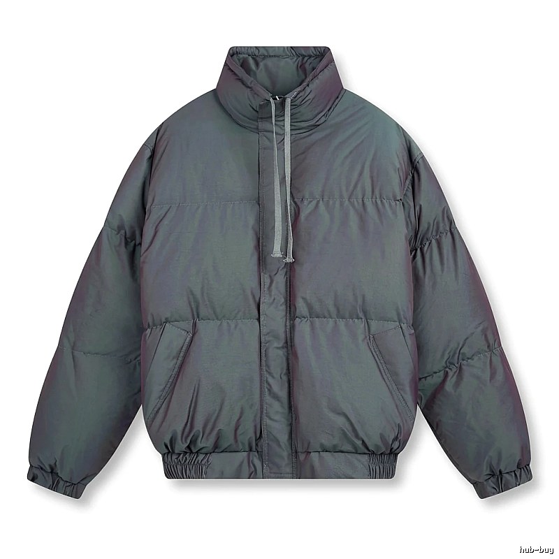 ESSENTIALS trendy and cool style dark gray cotton-padded coat