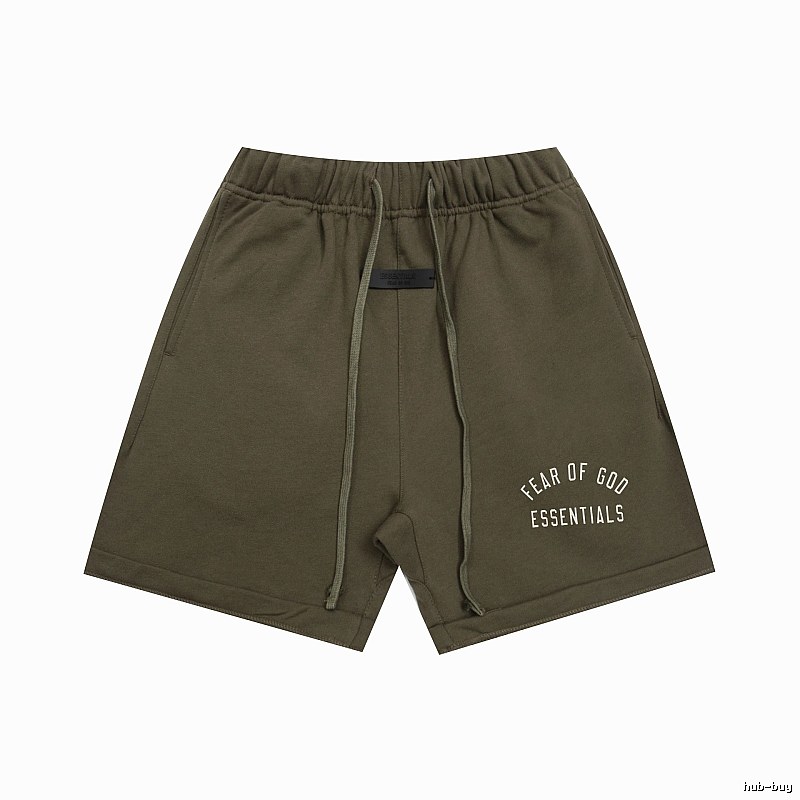 ESSENTIALS trendy brand army green shorts