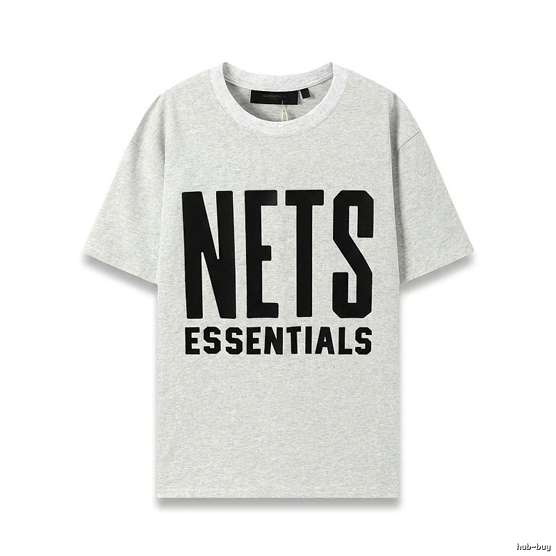 ESSENTIALS Trendy Brand Simple Style Grey T-shirt